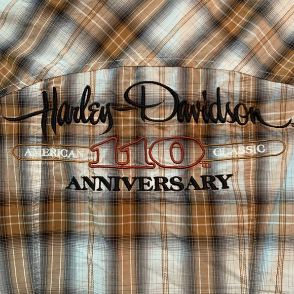 Harley Davidson sleeveless button down blouse - Picture 5 of 5